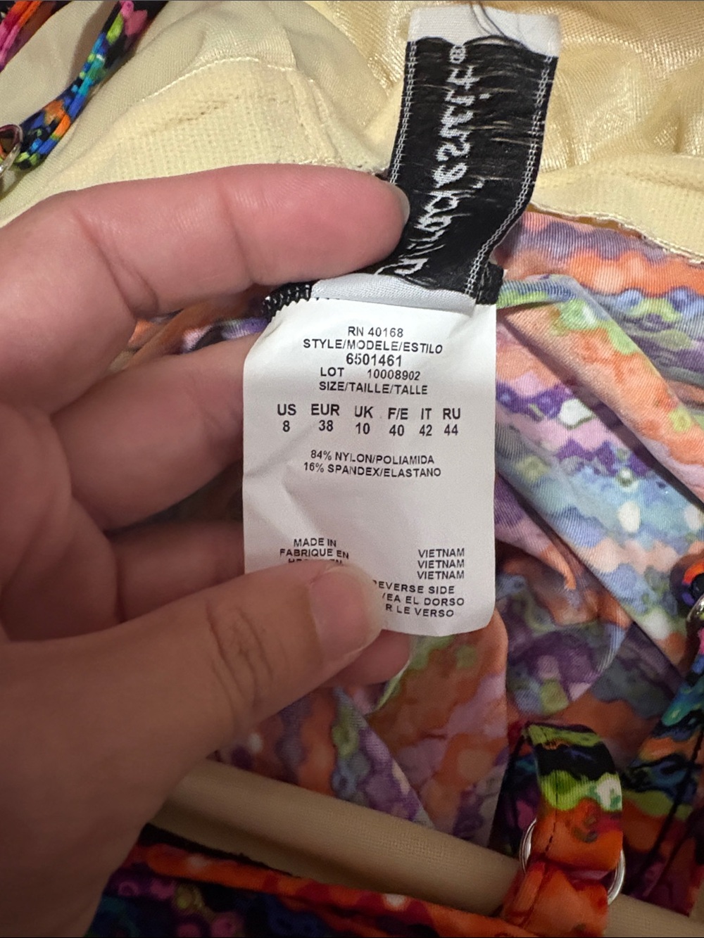 Miraclesuit Night Lights Roswell Tankini Top SZ 8 NWOT - Picture 6 of 6